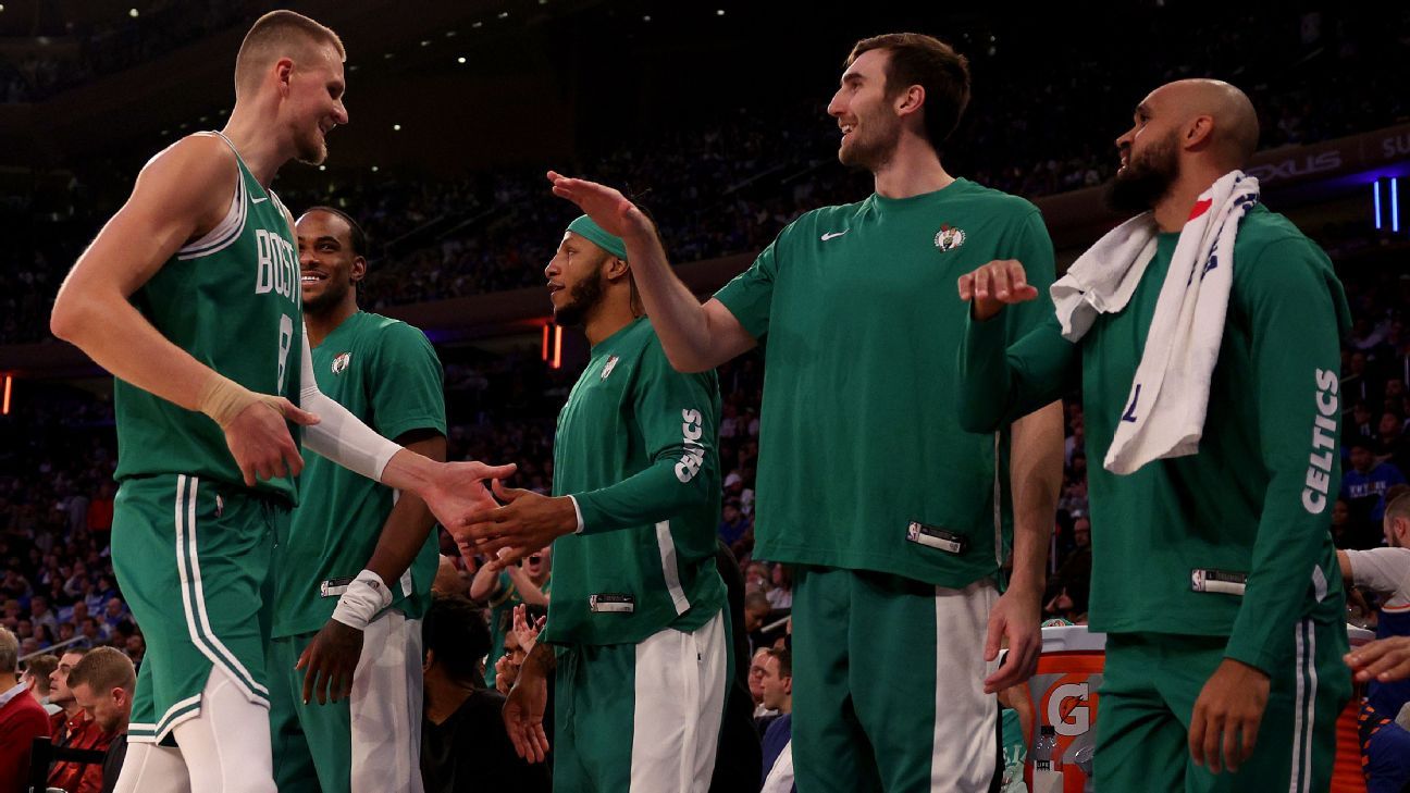 Porzingis' strong debut helps Celtics beat Knicks