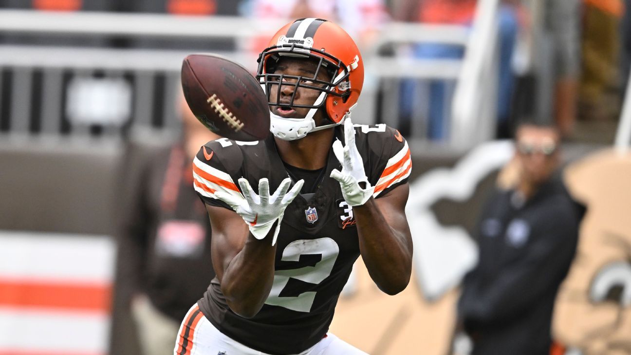 Browns WR Amari Cooper menyelesaikan protokol dan dijadwalkan bermain melawan Jags