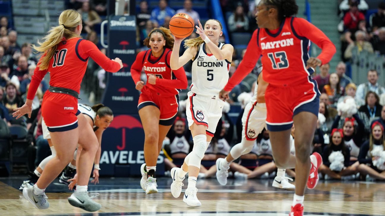 'Well-balanced' UConn wins in Paige Bueckers' return from injury - ESPN