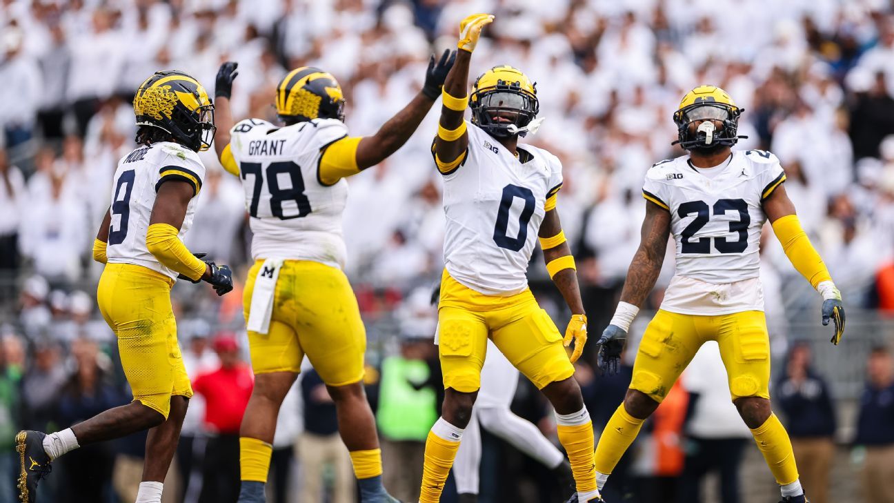 Sans Harbaugh, Wolverines beat 'adversity,' PSU