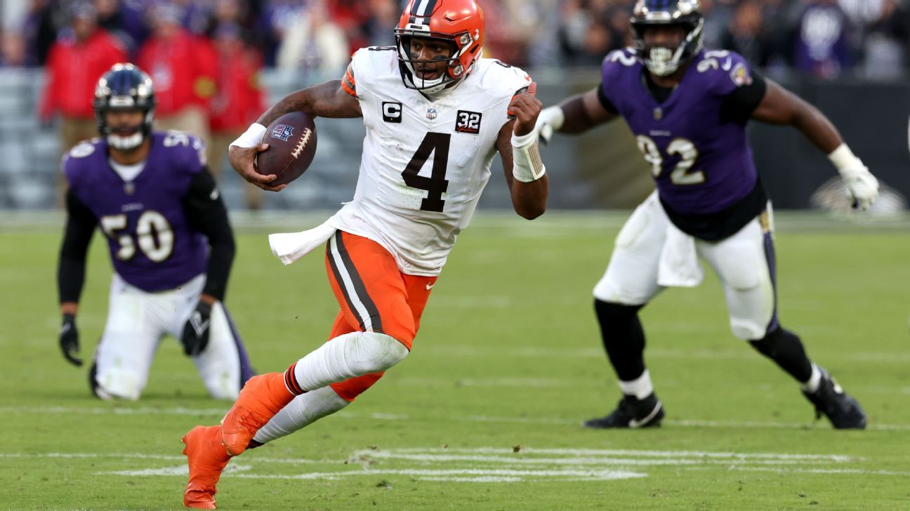 Browns QB Deshaun Watson submetido a sonância magnética no tornozelo esquerdo