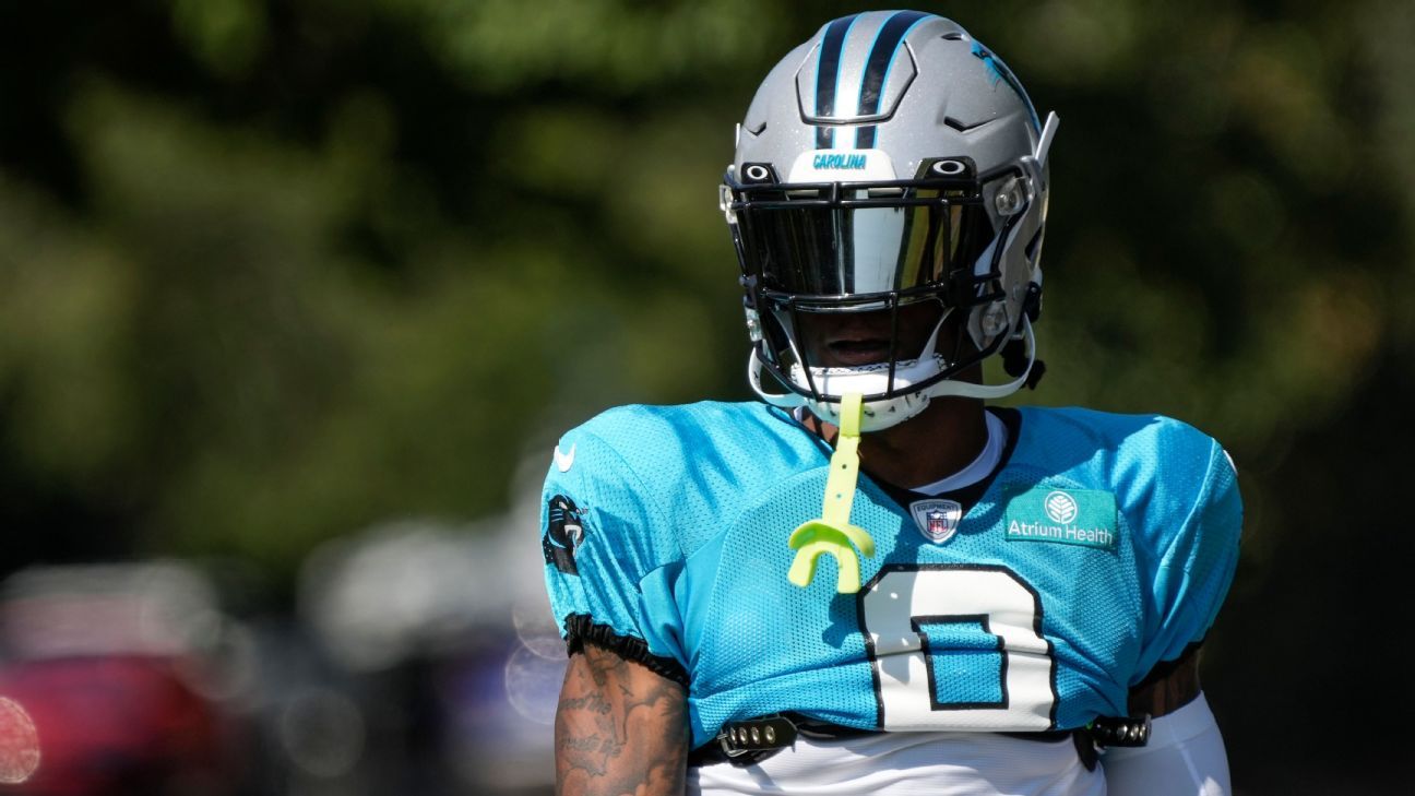 Panthers' Horn misses practice after car accident