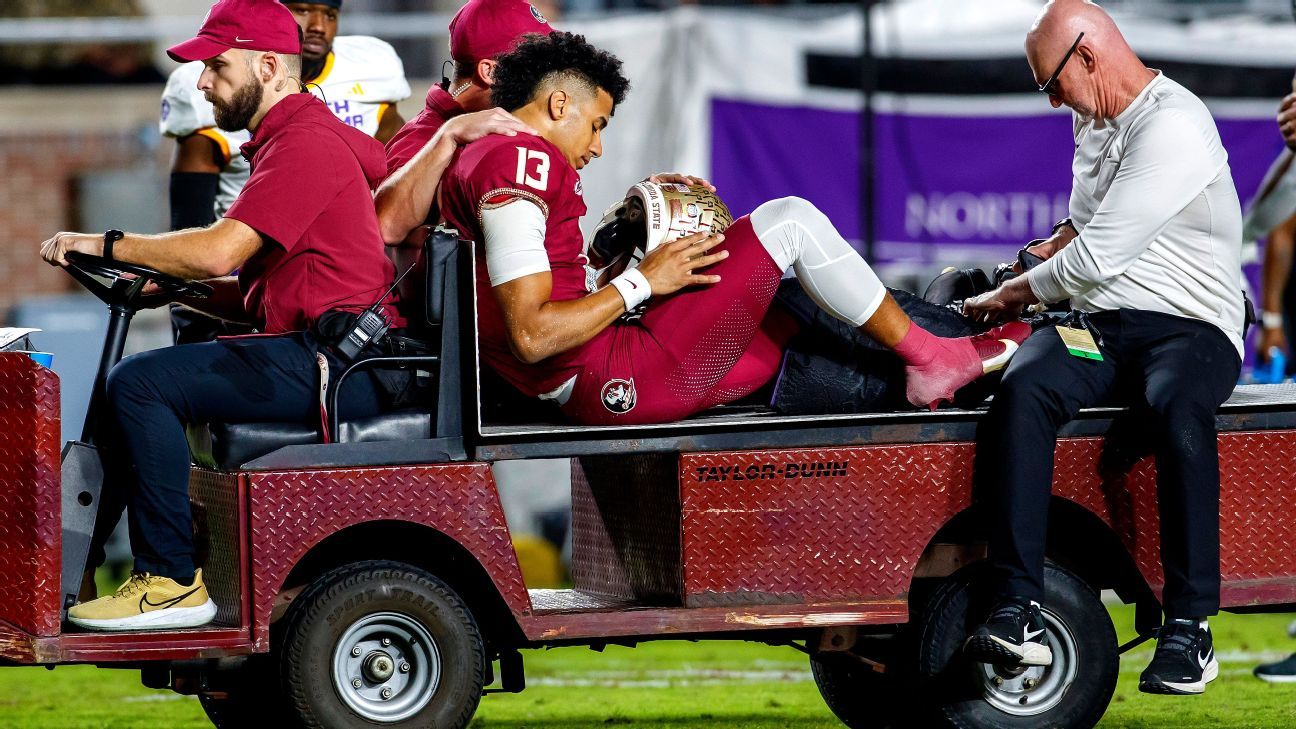 FSU's Jordan Travis says college career is over after injury - ESPN