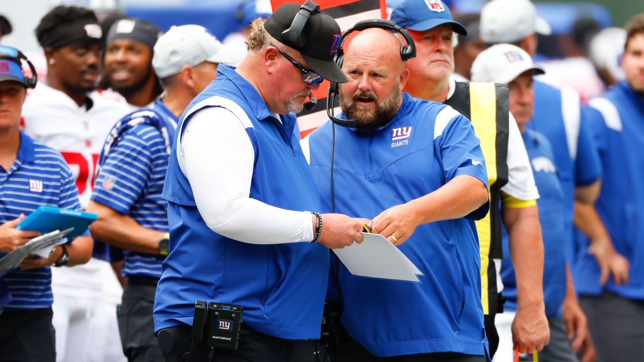 Brian Daboll - Giants expect Wink Martindale, Mike Kafka back - ESPN