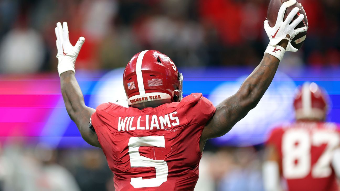 Williams enters transfer portal after run with Tide