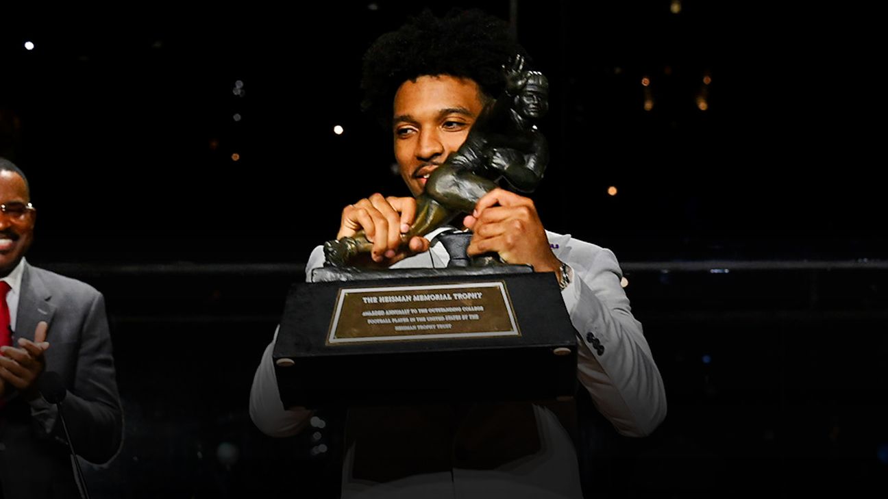 LSU QB Jaden Daniels is de nummer één favoriet om de Heisman Trophy te winnen