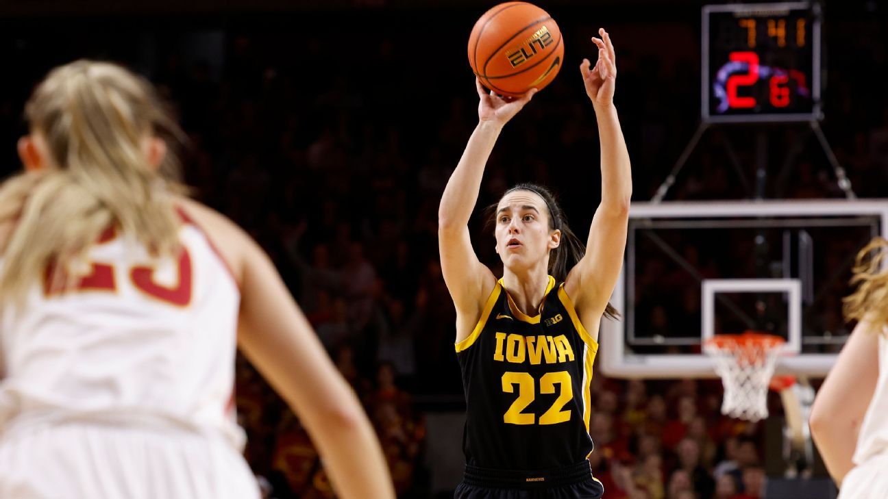 Caitlin Clark passes Brittney Griner for 4th on NCAA scoring list ESPN
