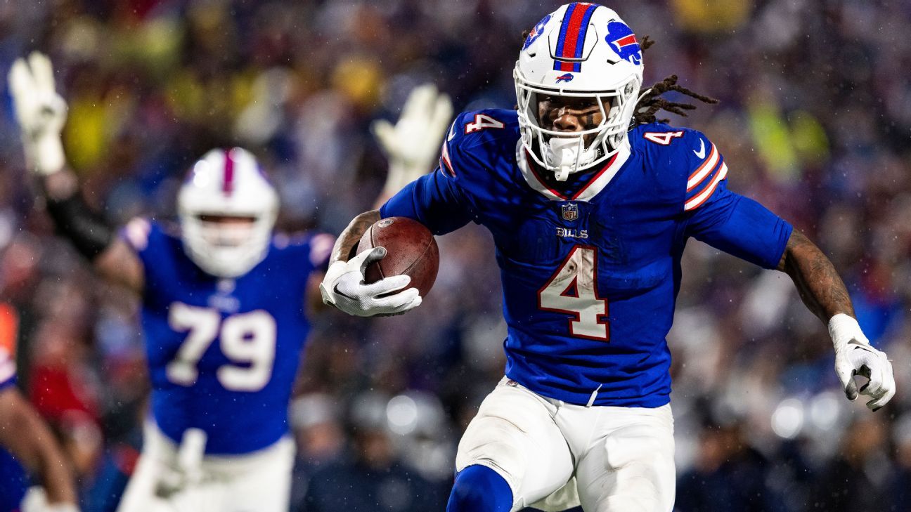Bills' big rushing day behind James Cook shows growth of offense - ESPN