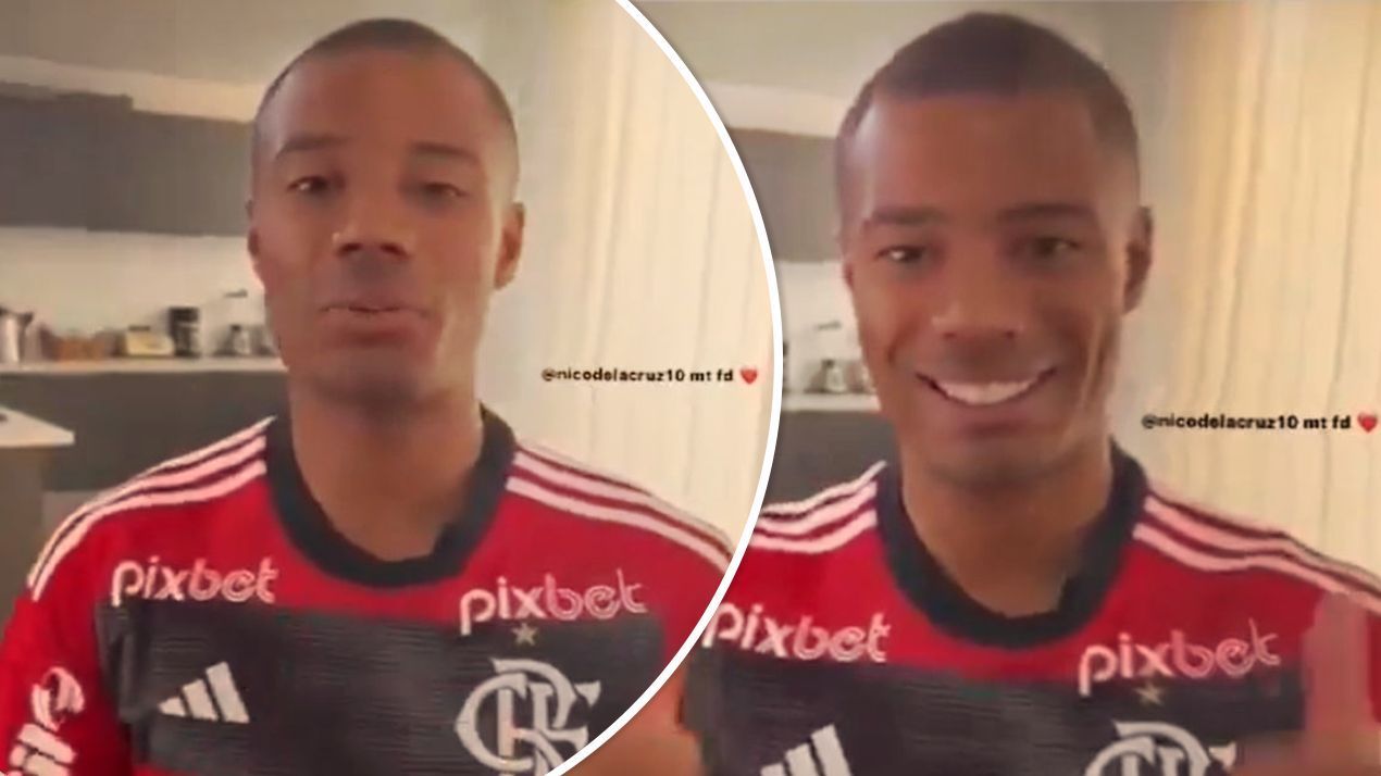 Vídeo de De la Cruz com camisa do Flamengo vaza nas redes sociais antes de anúncio oficial