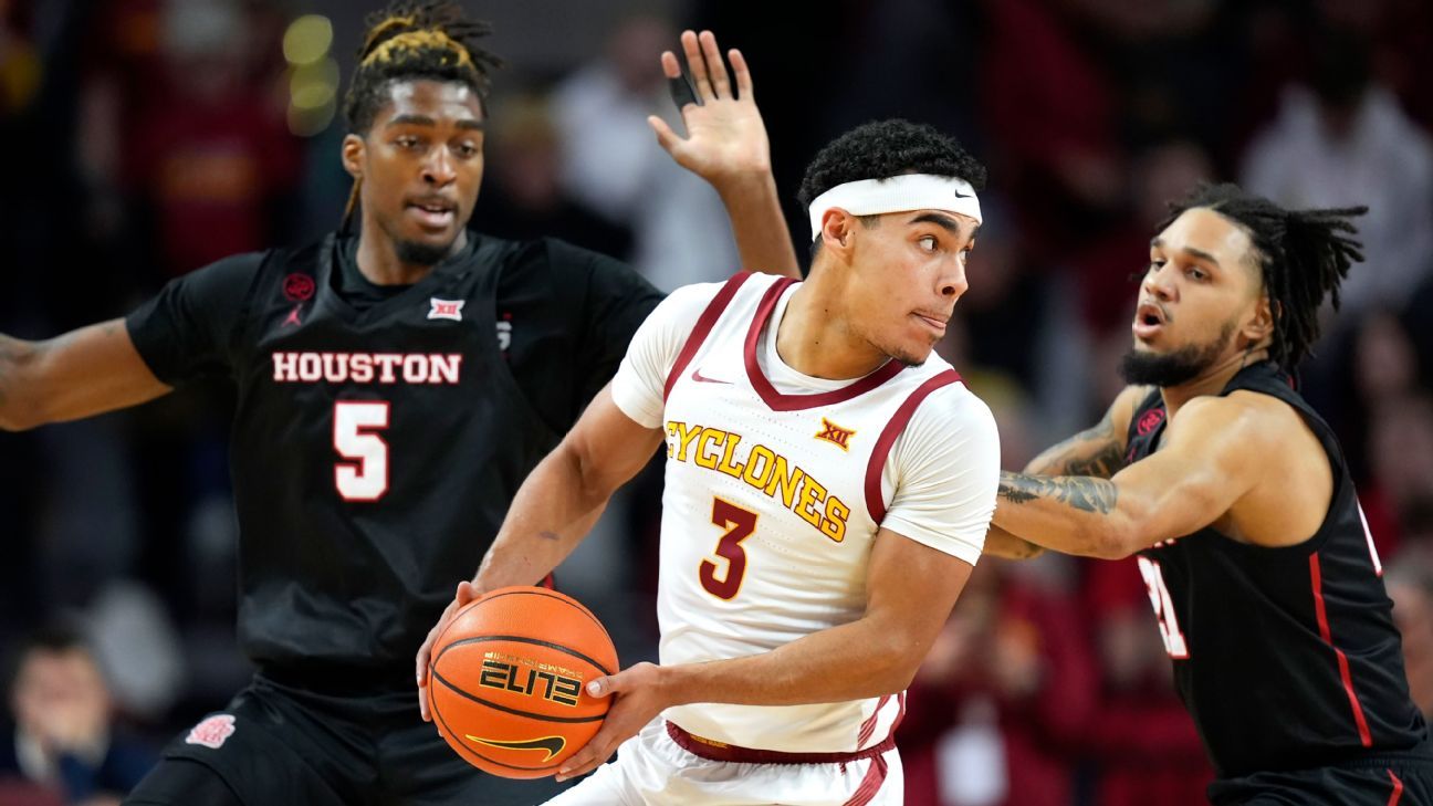 Iowa State vence al No. 2 Houston, el último equipo de baloncesto masculino invicto