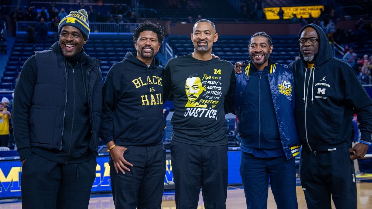 'It was special to see': Fab Five reunites to support Wolverines
