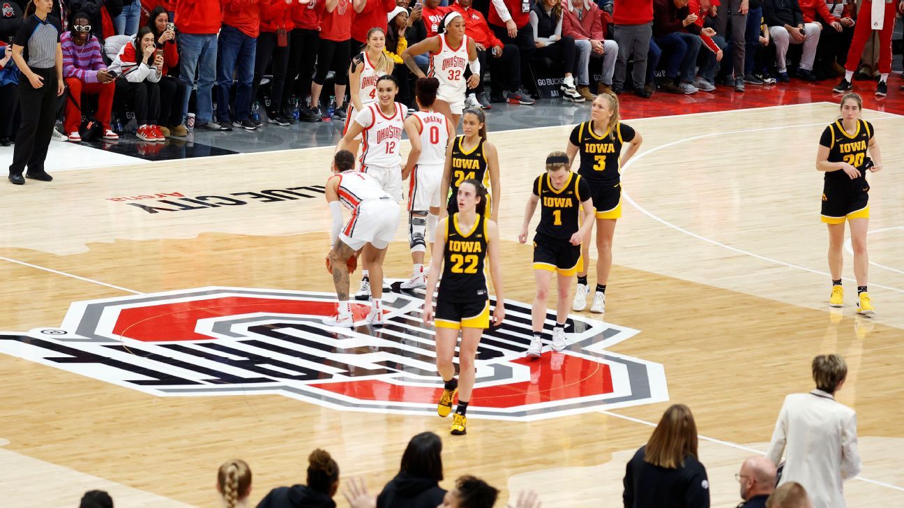 Iowa’s Caitlin Clark – Colliding with Buckeyes fan ‘form of scary’