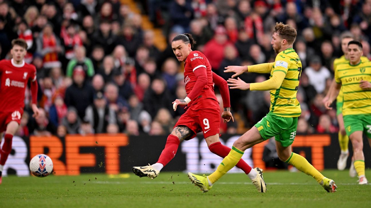 Liverpool-Norwich : Darwin Núñez a marqué à Anfield après trois mois