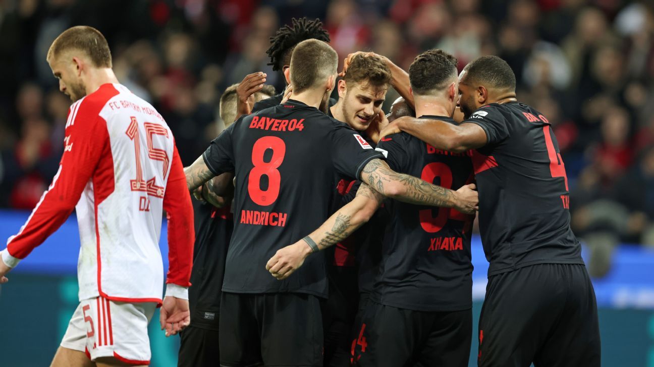 Leverkusen bat le Bayern lors d’un affrontement direct pour la direction de la Bundesliga