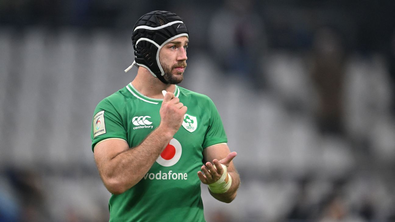 Ireland Caelan Doris out for 4-6 months after shoulder surgery