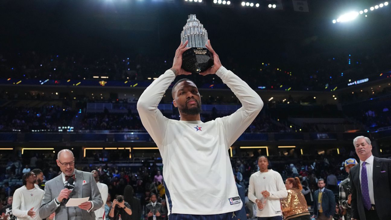 Damian Lillard dei Bucks è stato nominato MVP dell'All-Star Game 2024