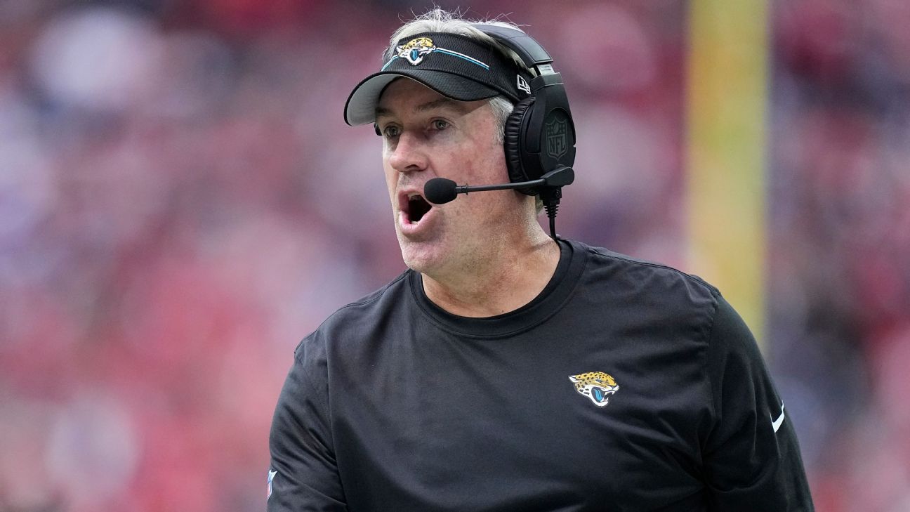 Jaguars coach Doug Pederson motivated by collapse