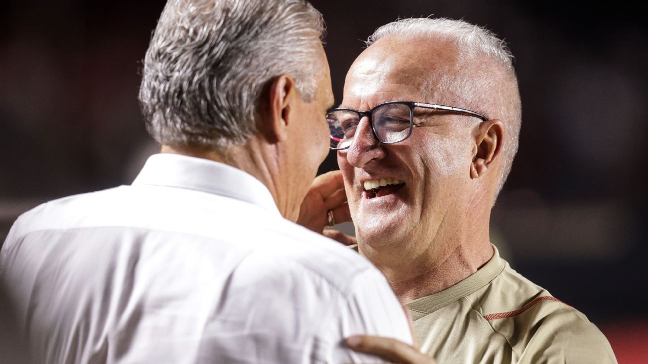 VAI QUEBRAR A CABEÇA! Tite brinca sobre Flamengo dar trabalho a Dorival na seleção