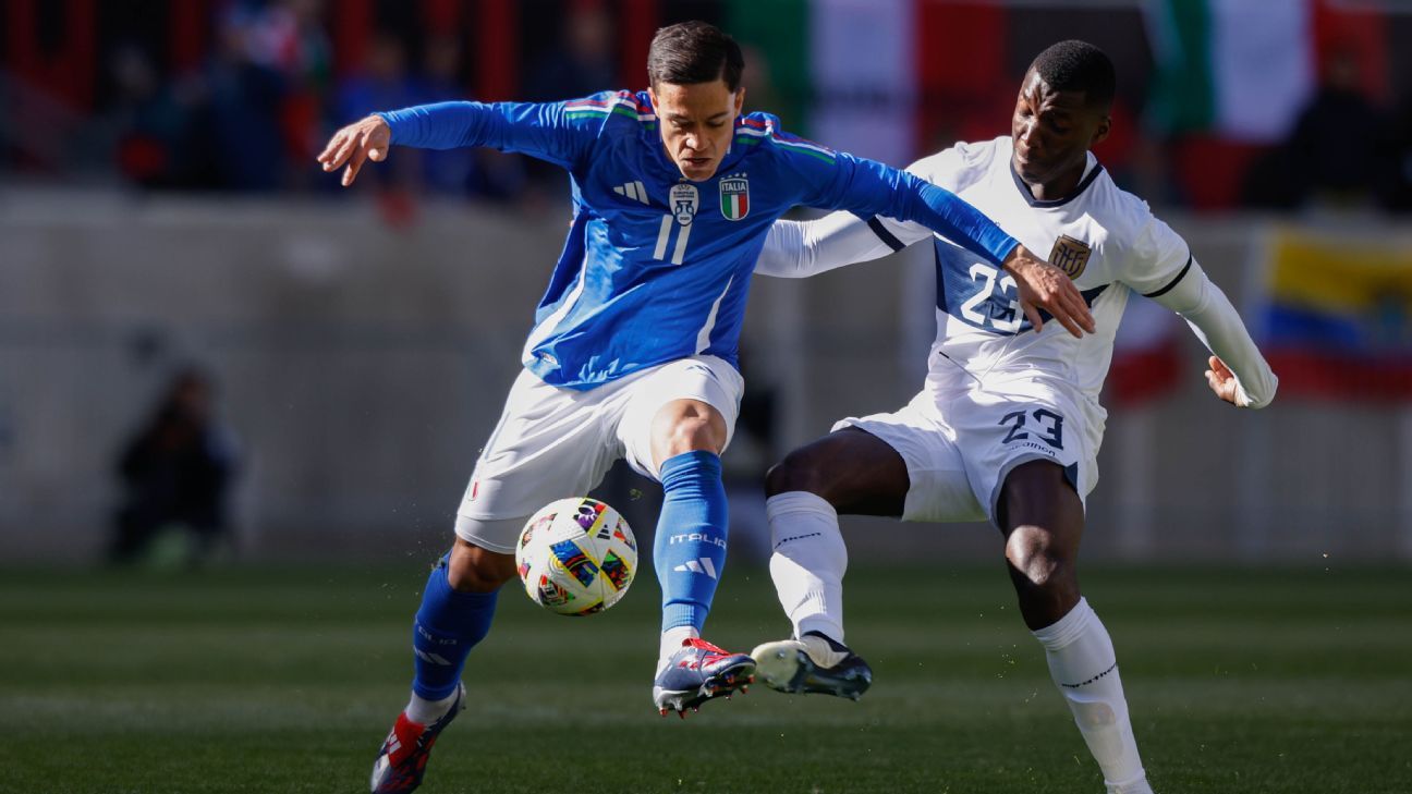 Así fue el partido ante Italia de Piero Hincapié y Moisés Caicedo ...