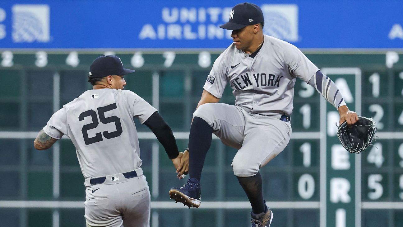 Juan Soto faz lance para salvar o jogo na estreia do New York Yankees