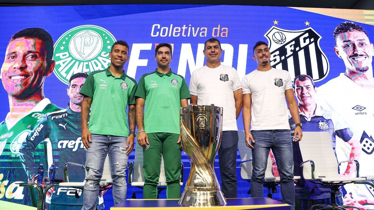 Abel Ferreira destaca qualidade de volante santista antes de final da Copa Libertadores
