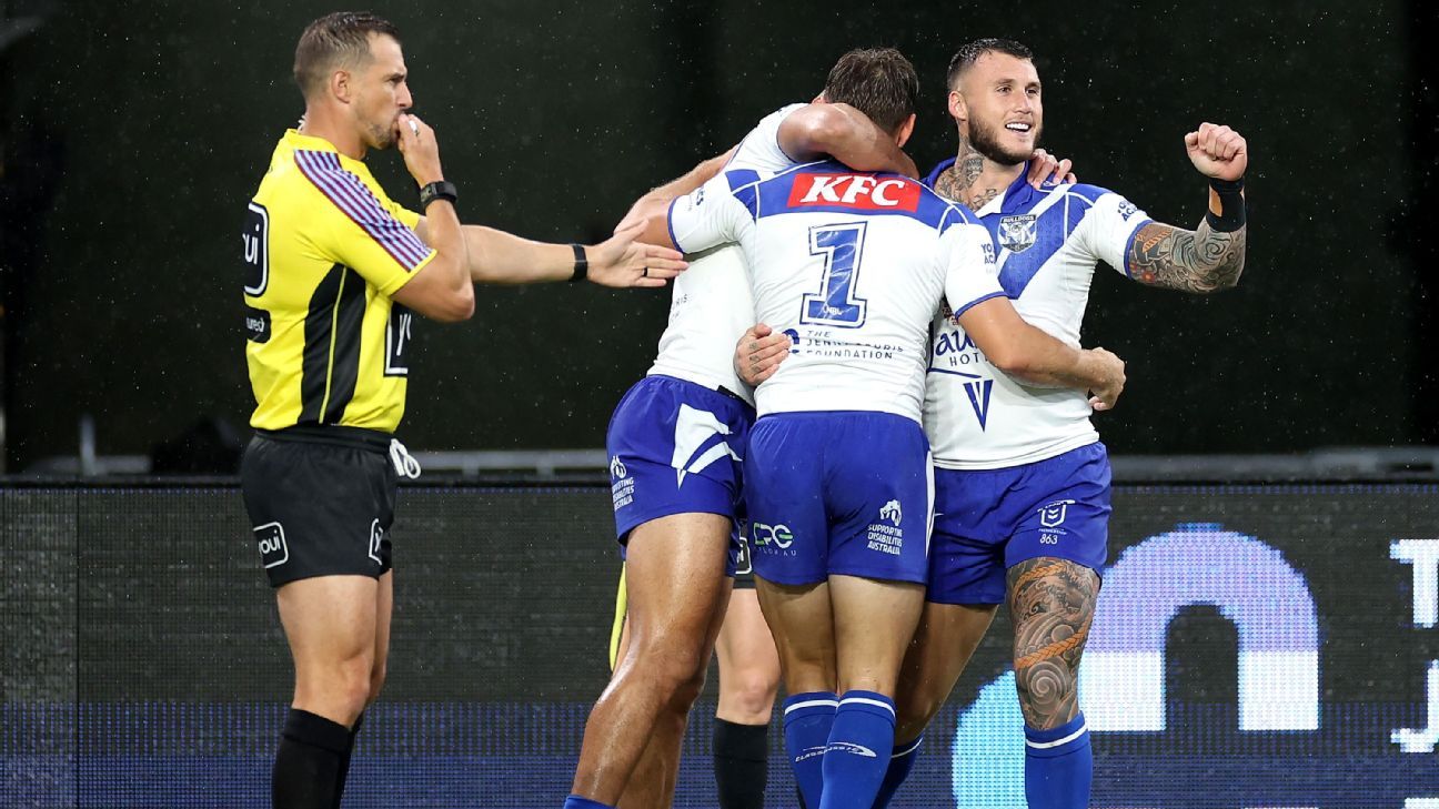 NRL: Concussions mar wet slog as Bulldogs down Roosters - Vimarsana News