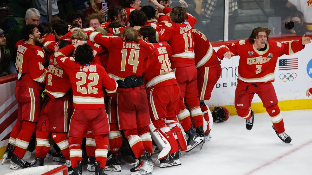 Denver remporte le championnat national de hockey en battant Boston College 2-0