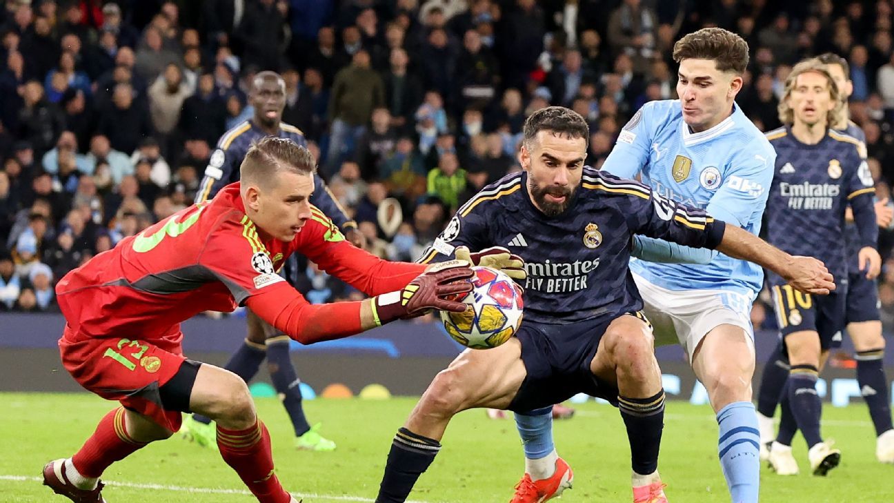 Real Madrid soportó en defensa todo lo que le tiró el Manchester City