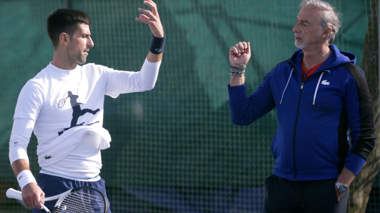 Djokovic thanks fitness coach for ‘amazing years’