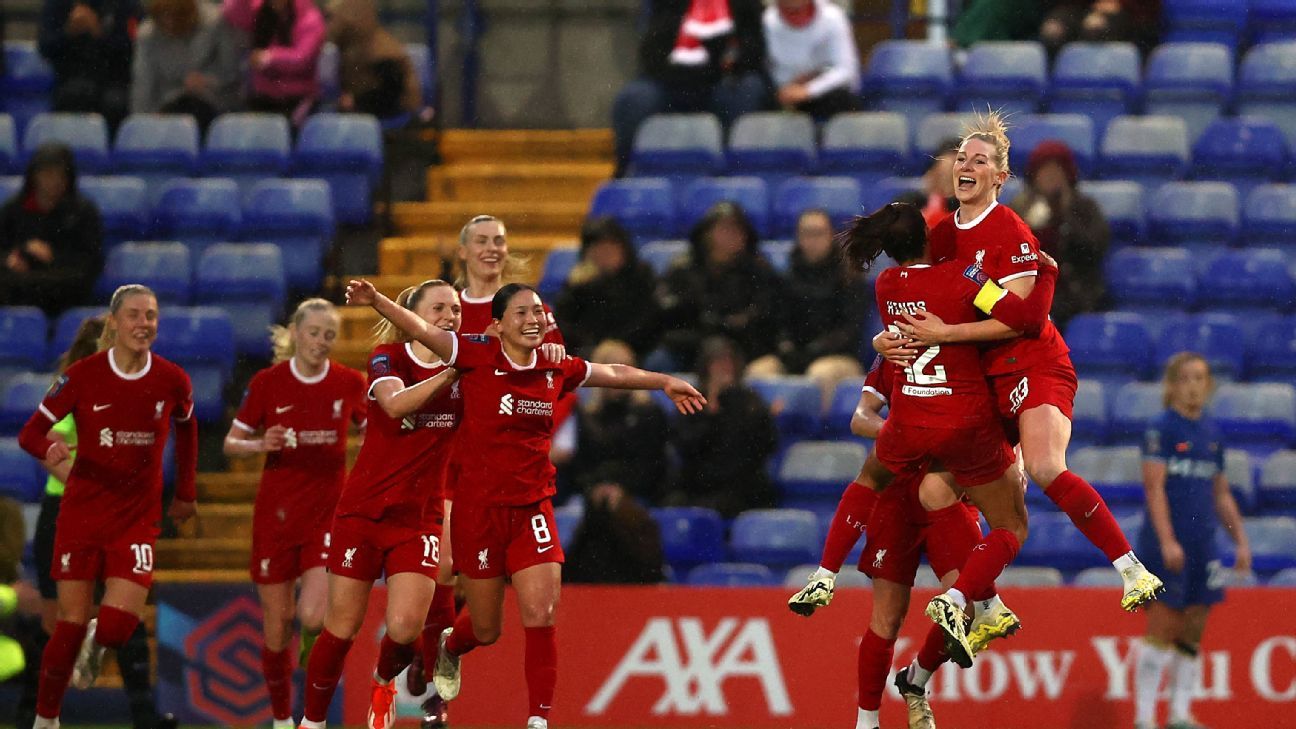 Liverpool secures thrilling 4-3 win over Chelsea in WSL showdown