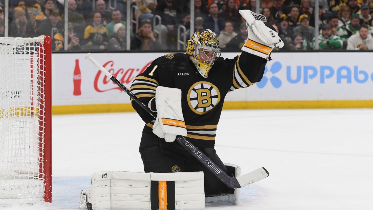 Swayman takes victory in Bruins’ home opener after camp break