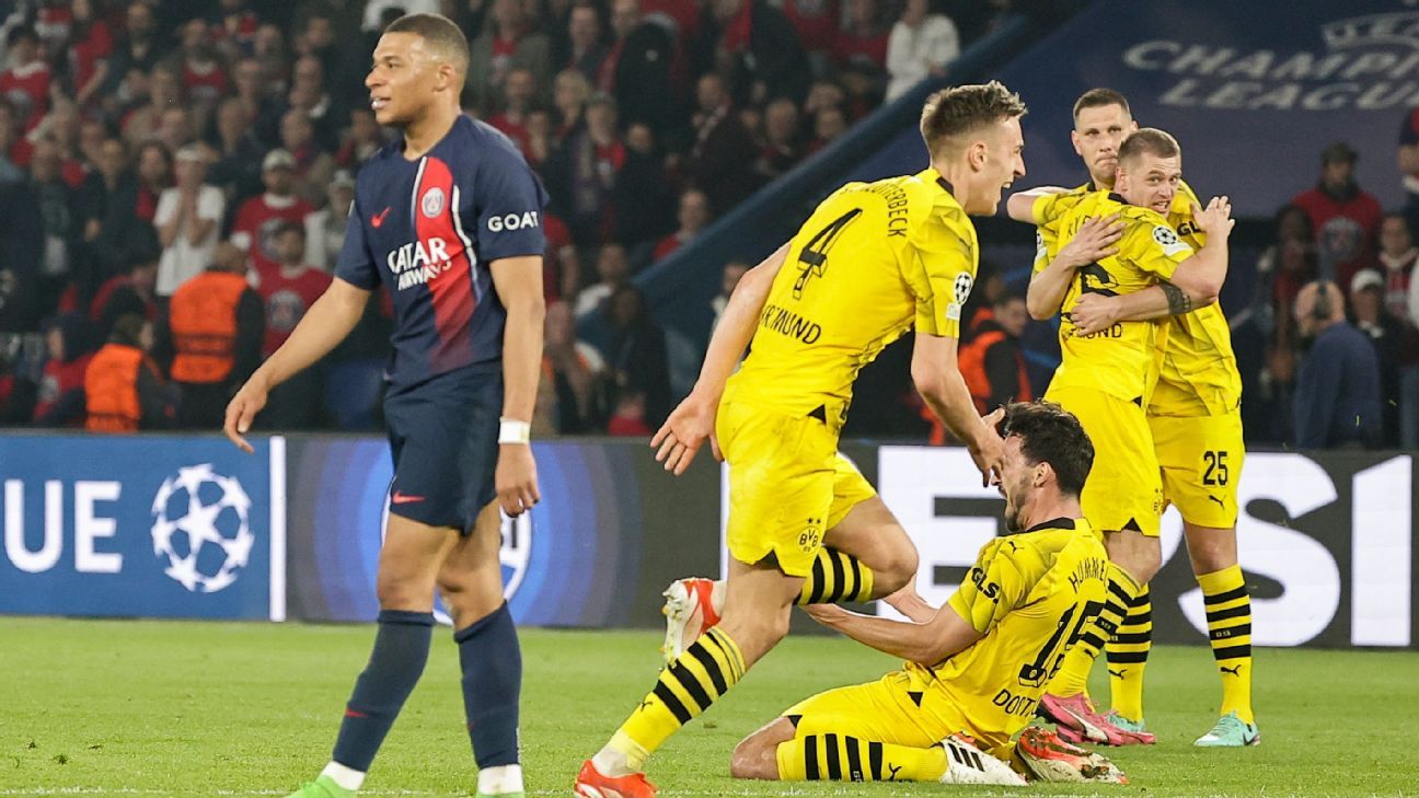 UCL : le PSG et Mbappé ne font pas le poids face aux rebuts de Dortmund