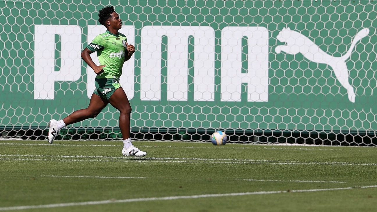 Endrick treina e Palmeiras se reapresenta após vitória na Libertadores.