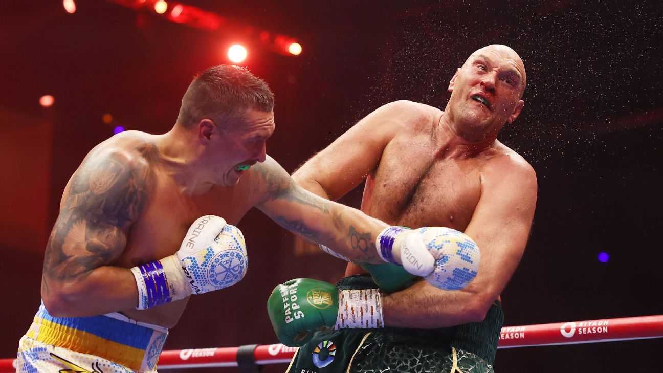 Usyk narrowly tops Fury to win undisputed crown