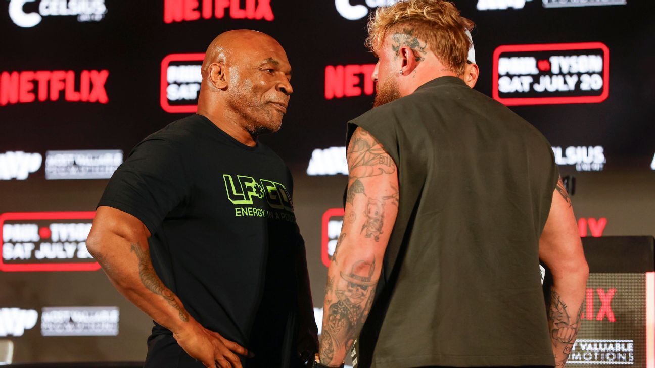 Mike Tyson (sore), had to postpone the fight against Jake Paul