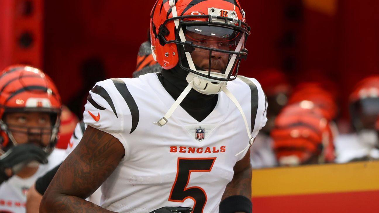 The Bengals are pessimistic that Tee Higgins will play against the Eagles