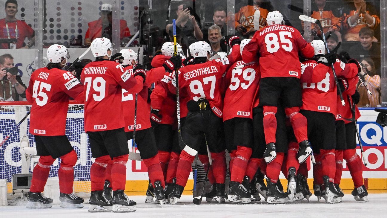 La Suisse surprend le Canada en demi-finale des Championnats du monde