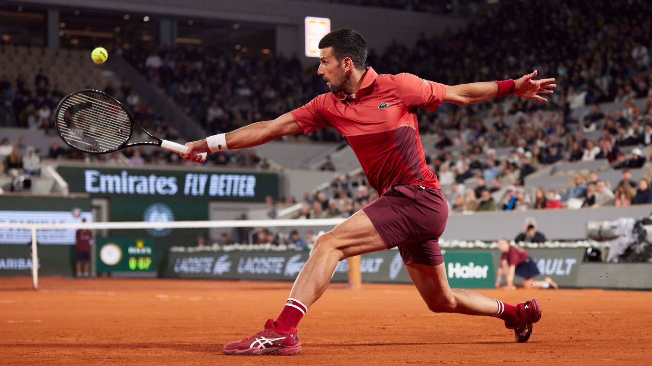 Djokovic erreicht das Achtelfinale bei Roland Garros und stellt Federers Rekord ein