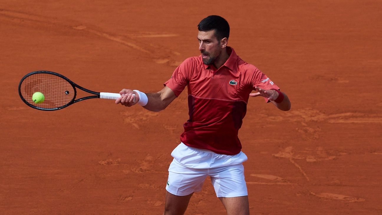 Novak Djokovic forfait pour Roland-Garros en raison d’une blessure au genou