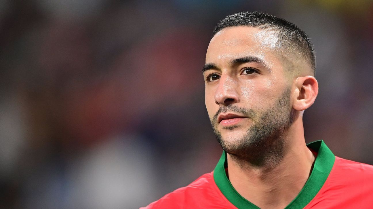 Marokko met Ziyech aan de aftrap in WKkwalificatie tegen Zambia ESPN