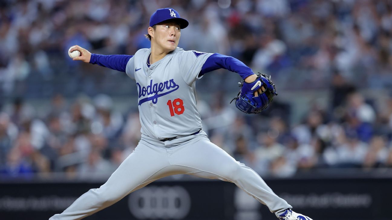 Yamamoto set to rejoin Dodgers for start on Tue.