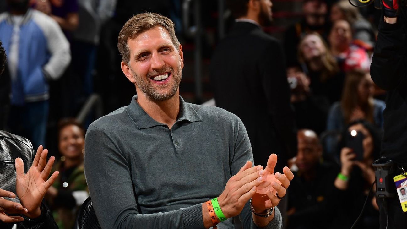 Dirk Nowitzki raps Shaquille O'Neal's verse from hit single - ESPN