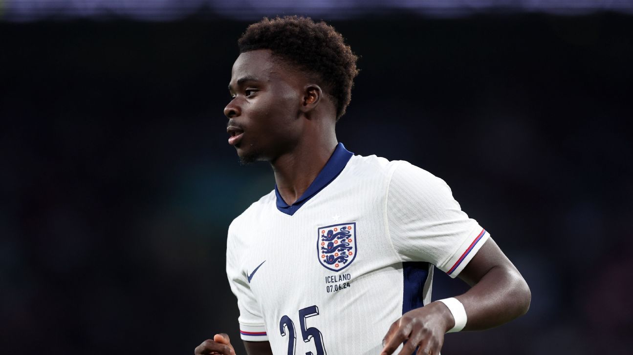 England's Bukayo Sako to be fit for Euro 2024 opener - sources - ESPN