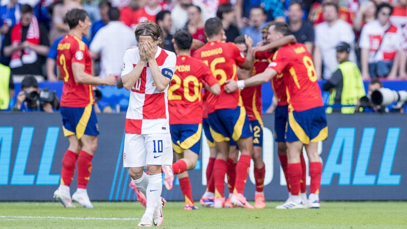 Euro 2024: Spain show their credentials by thumping Croatia