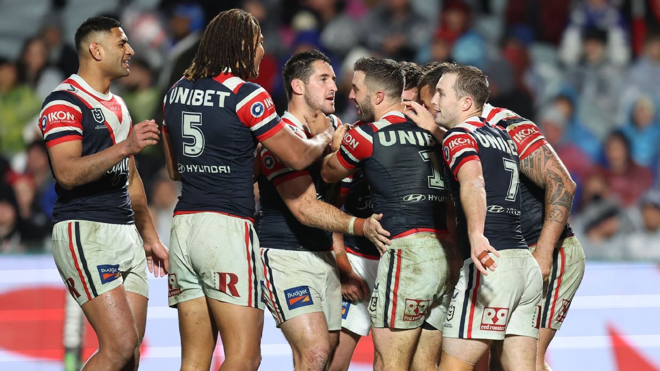 NRL: Walker fires Roosters into top four with win over Dogs - ESPN