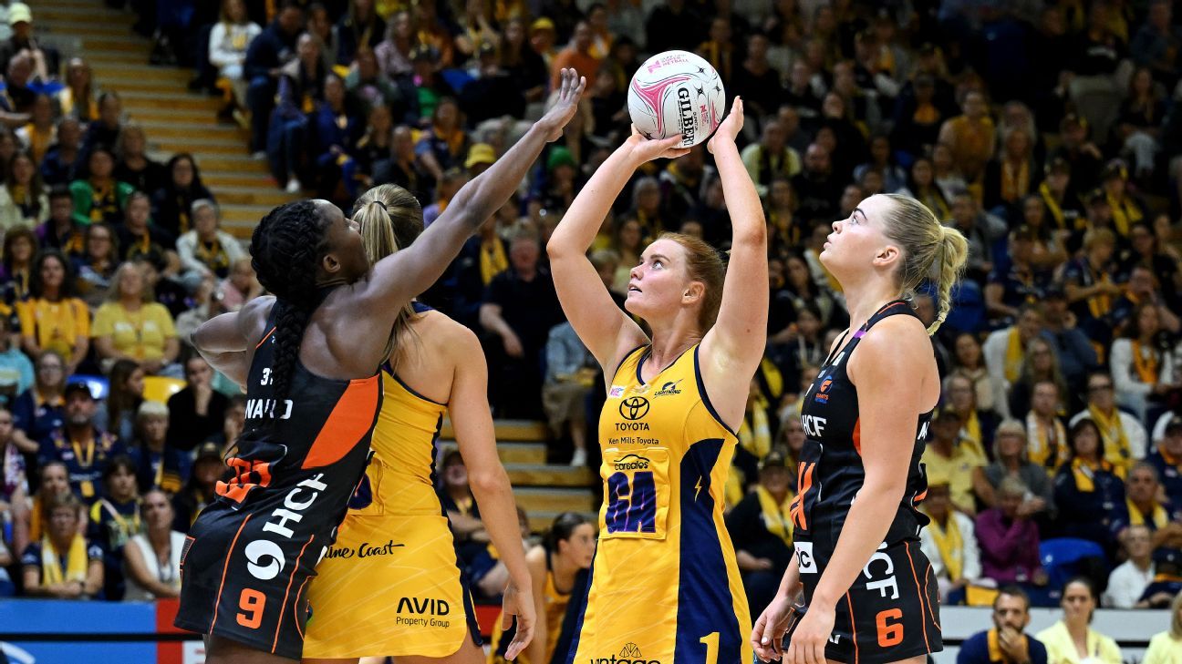 Lightning down Giants in Super Netball, firm up fourth - ESPN