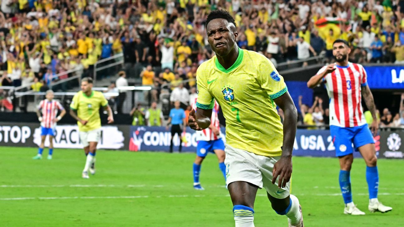 Vinícius Jr. puts in best-ever Brazil performance in crucial win over Paraguay