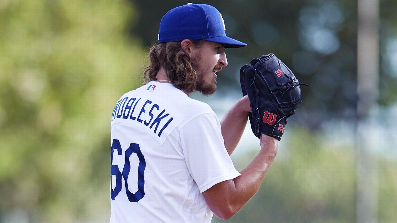 Dodgers promote pitching prospect Wrobleski