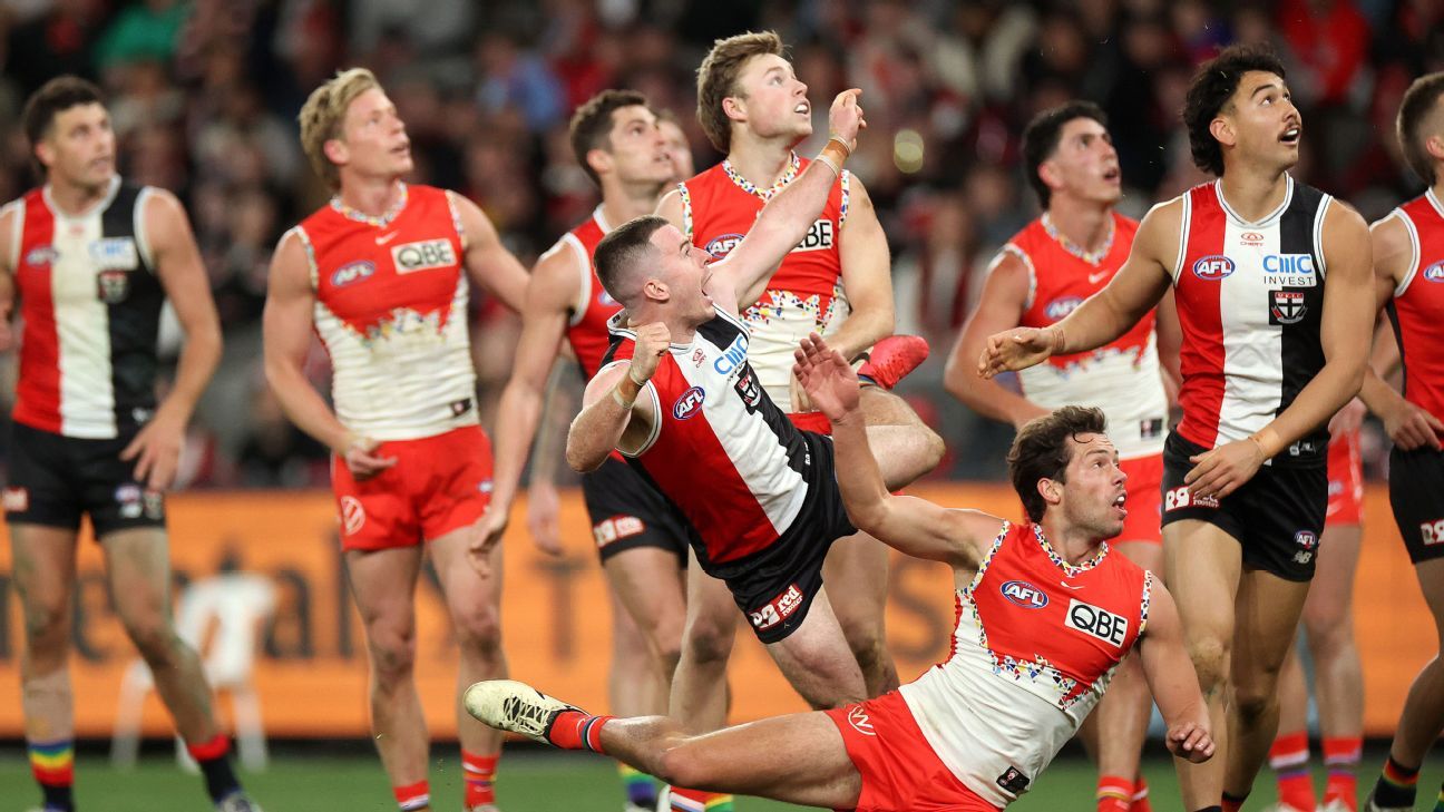 Saints rock ladder-leading Swans with nailbiting win