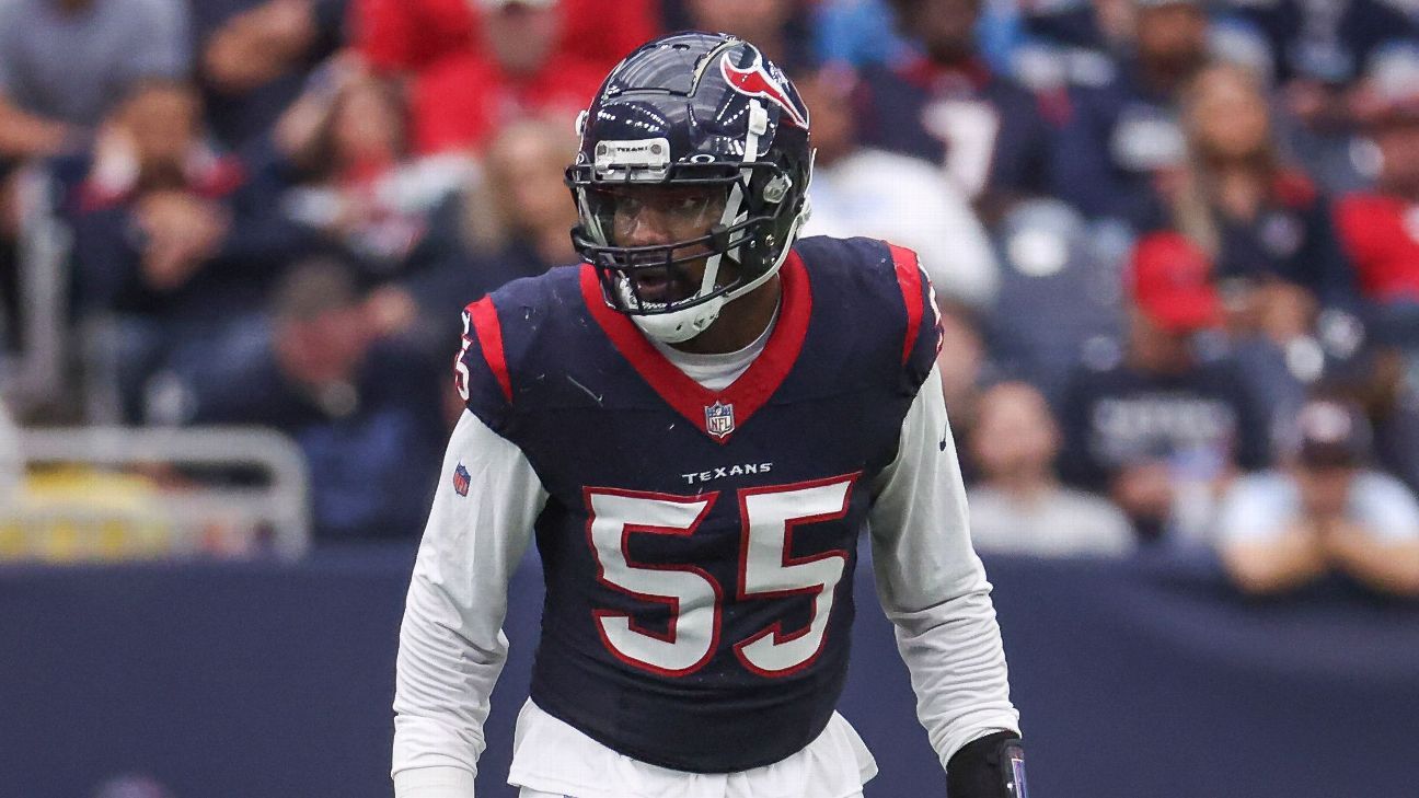 DE Jerry Hughes returns to Texans for 15th NFL season - ESPN